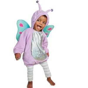 BABY Girl HOODED BUTTERFLY Costume Size 0/6  Mo NWT